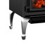 Empire Stove Leg Kit with Ash Pan, Queen Anne, Nickel WLQ1NB
