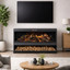 Amantii TRV-75-BESPOKE-BLK-PDS Black Pedestal for TRV-75-BESPOKE — black storage pedestal installation; fireplace and logs sold separately