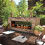 Carol Rose 48" Outdoor Linear See-Through Ventless Gas Fireplace OLL48SP12S