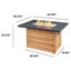 Outdoor Greatroom Darien Rectangular Gas Fire Pit Table with Aluminum Top DAR-1224-K