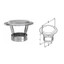 Duravent DuraTech 16" Diameter Economy Chimney Cap 16DT-VCE