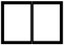 Empire Hearth Black Rectangle Door Set DVDB2CBL