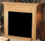 Empire Hearth Unfinished Hardwood Standard Cabinet with Base (Fits 32" Fireplace) EMBF1SUH