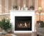 Empire Hearth White Corner Cabinet with Base (Fits 32" Fireplace) EMBC1SW