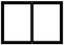 Empire Hearth Black Rectangle Door Set DVDB48CBL