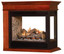 Empire Hearth 36" White Peninsula Mantel Base EMPBW