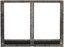36" Forged Iron and Distress Pewter Door & Frame DDF36CPD