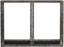 42" Forged Iron and Distress Pewter Door & Frame DDF42CPD