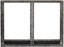 Empire Hearth 42" Forged Iron and Distress Pewter Door & Frame DDF42CPD