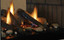 24 Inch 12 piece Multi-sided Campfire Ceramic Fiber Log Set with Floor
