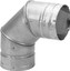 DuraVent 3" Galvalume Pellet Stove 90° Elbow 3PVPE90