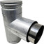 DuraVent 3" Galvalume Pellet Stove Single Adapter Tee w/ Cleanout Cap 3PVPTAD1