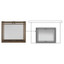 HHT Pewter Contemporary Rectangular Door CRD36PT