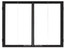 HHT Black Bi-Fold Glass Doors DFG4042BK