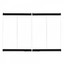 38" Black Standard Bi-Fold Glass Door 38LBF