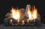 Empire Hearth 24" Charred Oak Ceramic Log set for Slope Glaze Burner LS24C2