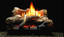 Empire Hearth 30" Vent-Free Flint Hill Propane Millivolt Ignition Ceramic Fiber Log Set and Burner with Wall Switch VFDR30LBP
