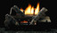 Empire Hearth 18" Vent-Free Whiskey River Propane Manual Ignition Ceramic Fiber Log Set and Burner VFDM18LBWP