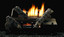 Empire Hearth 24" Vent-Free Whiskey Propane Thermostatic Manual Ignition Refractory Log Set and Burner VFDT24LBWN