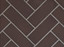 Empire 44" Mocha Herringbone Brick Set WBL44HBR