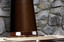 HHT Oval to 6" round adapter, 6" w x11" h - Majolica Brown 0003690