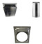 HHT Rear Vent Termination includes adj Termination Cap, 1" firestop (multi-pack of 4) SLP-RVTM