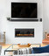 Montigo R320N Exemplar single-sided gas fireplace — manufacturer installation image; decorative media shown