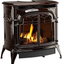 Vermont Castings Radiance Direct Vent Natural Gas Free-Standing Fireplace RADVTCBSB