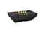 American Fyre Designs Bordeaux Rectangle Fire Bowl — Black Lava — Natural Gas