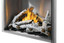 Napoleon Riverside 42-Inch High-Definition Birch Log Kit BLKRS42 installed in separately sold fireplace