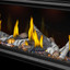Napoleon 62-Inch Birch Log Kit BLKTLV62 installed in separately sold fireplace