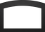 Napoleon Faceplate - Small Arched 4-Sided, 2.5 inch Black (for 3-Sided Backerplate) for Oakville 3 Series SABK4F3B3