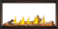Napoleon Tall Linear Vector 50 See-Through Natural Gas Fireplace TLV50N2
