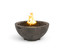 American Fyre Designs 32-inch fire bowl in Dark Basalt; decorative media shown sold separately