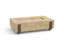 Iron Saddle 60-Inch Outdoor Firetable in Travertine; decorative media shown sold separately