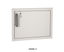 Fire Magic 53914KSC-R Premium Flush Right-Hinge Horizontal Access Door with Lock
