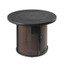 Outdoor Greatroom Brown Stonefire Round Gas Fire Pit Table SF-32-K