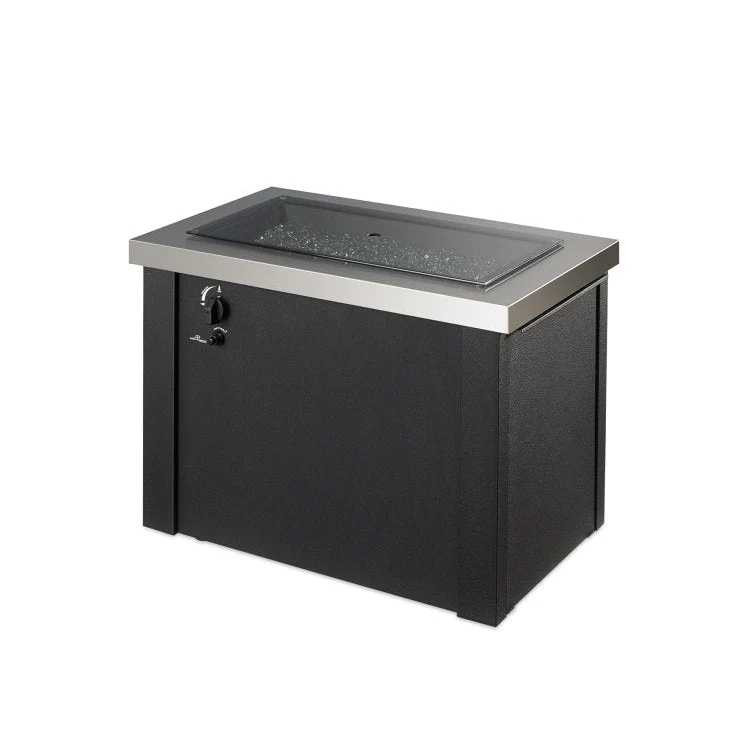 Outdoor Greatroom Stainless Steel Providence Rectangular Gas Fire Pit Table PROV-1224-SS