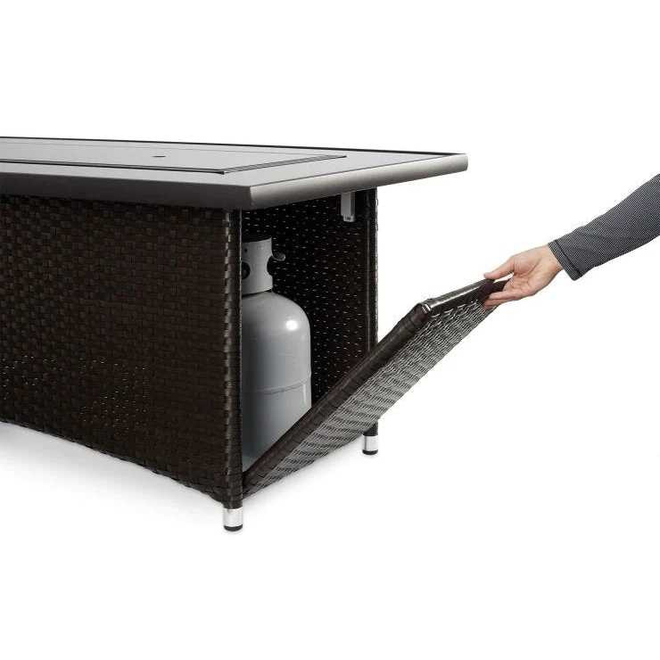 Outdoor Greatroom Balsam Montego Linear Gas Fire Pit Table MG-1242-BLSM-K