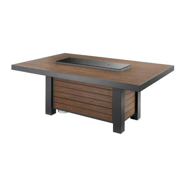 Outdoor Greatroom Kenwood Linear Dining Height Gas Fire Pit Table KW-1242-K