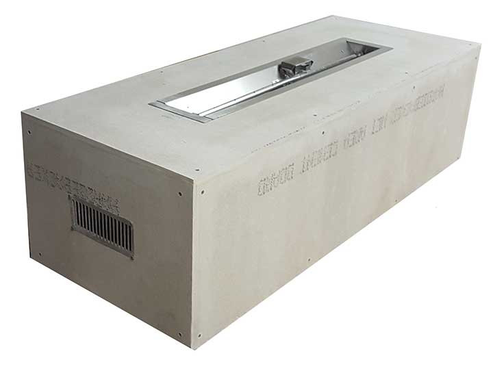 HPC 60 x 24-inch Ready-to-Finish Enclosure with 36-inch Standard Trough — Electronic Ignition