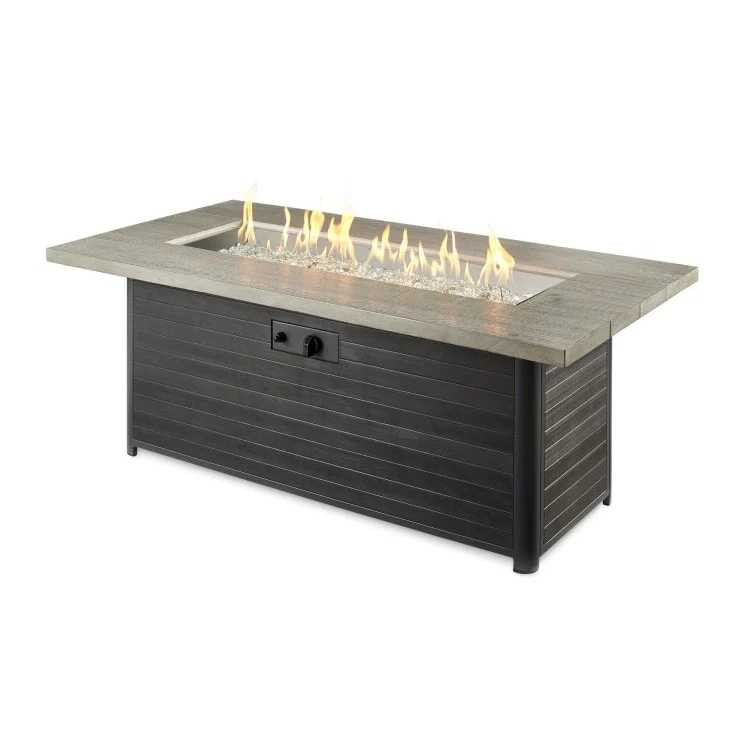 Outdoor Greatroom Cedar Ridge Linear Gas Fire Pit Table CR-1242-K