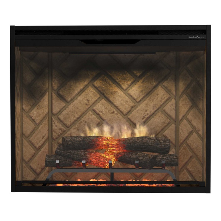 Dimplex Revillusion® 36" Portrait Built-In Electric Firebox - Herringbone - Available November REV36P-HB
