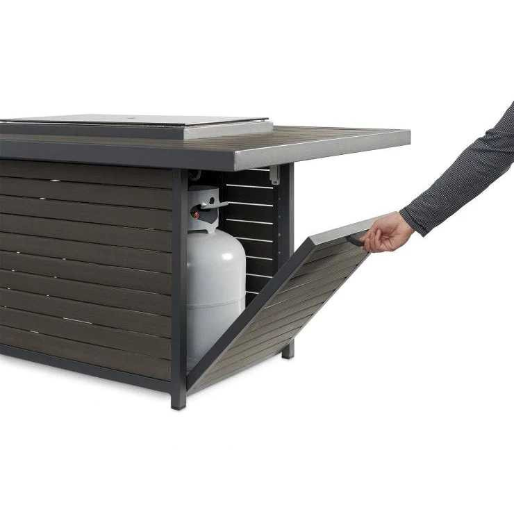 Outdoor Greatroom Brooks Rectangular Gas Fire Pit Table BRK-1224-19-K