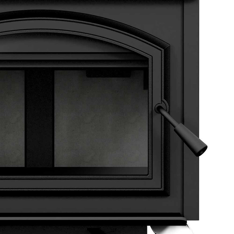 Empire Stove Door Overlay, Black WD3BL