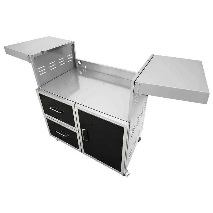 Wildfire 42" Grill Cart Black Stainless Steel - WFCART42-BSS