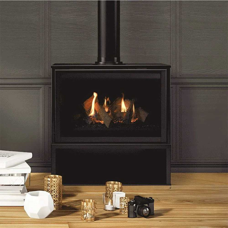 Majestic Products 30" Ruby Direct Vent Freestanding Gas Insert Fireplace RUBY30I