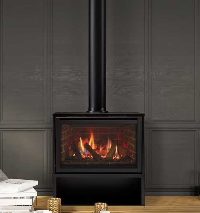 Majestic Products 30" Ruby Direct Vent Freestanding Gas Insert Fireplace RUBY30I
