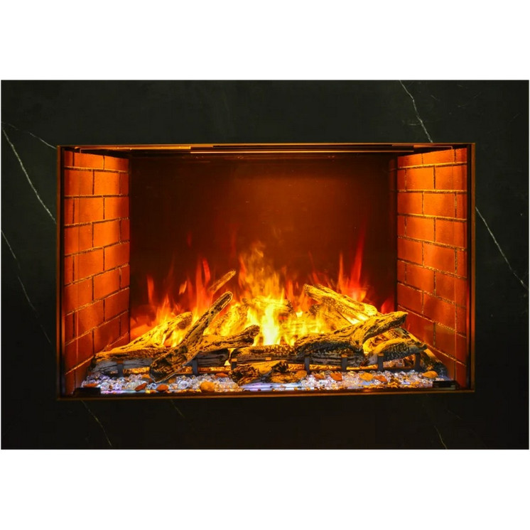 Amantii Used Brick Red Liner for BI-TRD-38-SIG - 2 Pieces | SIG-38-BRL — accessory; installation view may include separately sold fireplace