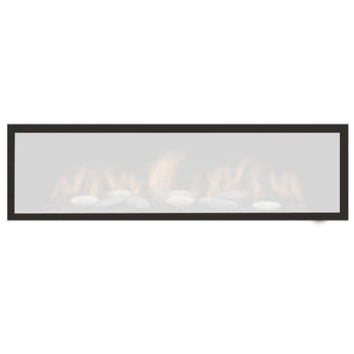 Sierra Flame Basic Black Surround for Boston 36 Fireplace | BON-36BBS — accessory shown installed; fireplace not included